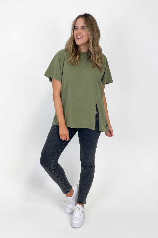 Silent Theory Routine Tee Khaki