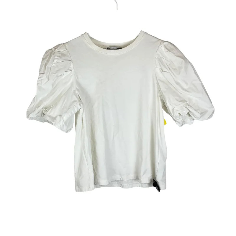 Top Short Sleeve By English Factory In White, Size: M